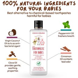 Coco Crush Kids Set Of 3 Coconut Oil- 50 ml With Toothpaste- 200 ml & Toothbrush image 3