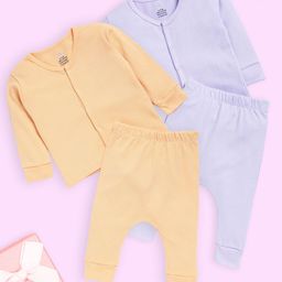 The Mom Store Kids Pack Of 2 Long Sleeves Pure Cotton Shirts With Pyjamas-image-69
