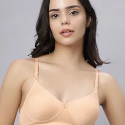 Anoma Women Cotton Seamless Full Coverage Non Padded T-shirt Bra-picture-55