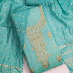 SAINOOR Banarasi Jacquard Woven Design Unstitched Dress Material-image-90