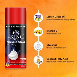 VETONI Men Set Of 2 Ice King Shaving Foam- 400 g Each image 3