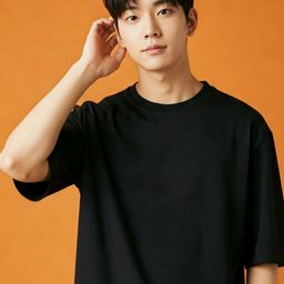 SMAN Men Solid Round Neck Cotton Oversized T-shirt-image-39