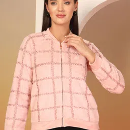 Juelle Women Self Design Round Neck Regular Sweatshirt-13