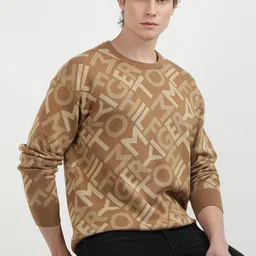 Tommy Hilfiger Men Typography Printed Round Neck Sweatshirt-image-48