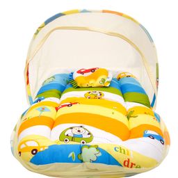 Baby Moo Mattress with Neck Pillow & Mosquito Net - Multicolor image 3