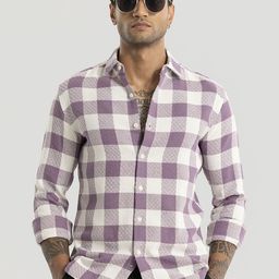 Snitch Men Smart Slim Fit Gingham Checks Opaque Checked Casual Shirt-image-67