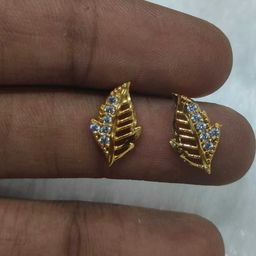 Gorkhastyle Leaf Shaped Studs Earrings-11