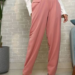PINACOLADA Women Solid Mid-Rise Relaxed Fit Trousers-picture-40