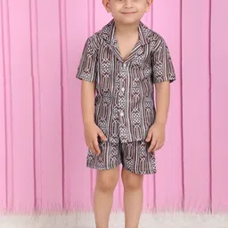 Polka Tots Printed Pure Cotton Shirt & Shorts-25