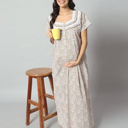 SEPHANI Printed Maxi Nightdress-image-43