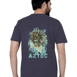 LA MILANO Men Graphic Printed Round Neck Pure Cotton Slim Fit T-shirt-image-105