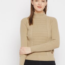 Duke Women Floral Woollen Long Sleeves Pullover-image-106