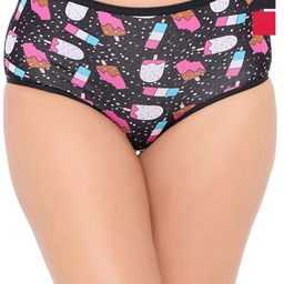 Clovia Pack Of 3 Printed High-Rise Hipster Briefs PNC530766L-picture-10