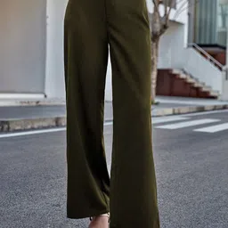 CILIMILI Women Relaxed Straight Leg High-Rise Relexed Fit Trousers-picture-40