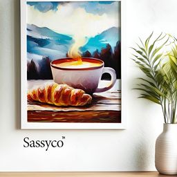 Sassyco White & Blue 1 Piece Canvas Other Wall Paintings-image-59