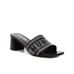 London Rag Embellished Block Heel Sandals-image-24
