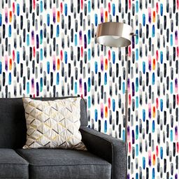 ArtzFolio Printed UV-Resistant Anti-Bacterial Watercolor Colorful Lines Peel & Stick Wallpaper-image-56