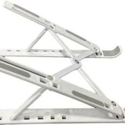 Grafton Laptop Stand/Riser Computer Stand with 7 Adjustable Angles, Plastic Ergonomic Aluminium Floor and Desk Stand Laptop Stand with Adjustable Height Compatible with Universal Laptops-image-67