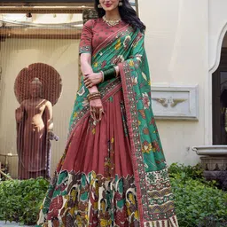 APNISHA Printed Ready to Wear Lehenga & Unstitched Blouse With Dupatta-picture-29