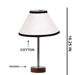 Aura White Metal Traditional Frusturical Shaped Table Lamp-image-95