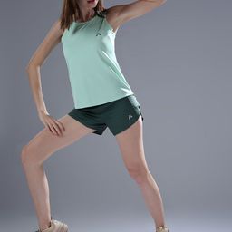 AGUANTE Women Printed High-Rise Running Sports Shorts-image-25