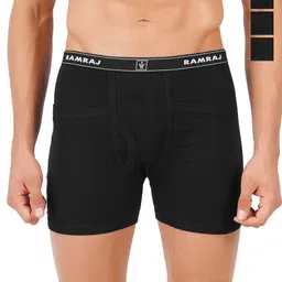 RamrajPack Of 4 Men Cotton Pocket Trunks TARGT_WP_BLK_4P-image-75