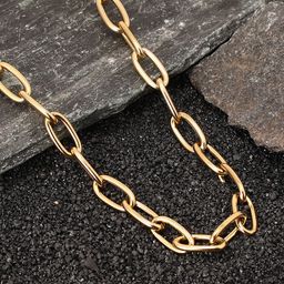 SOHI California Gold-Plated Collar Link Necklace-image-20