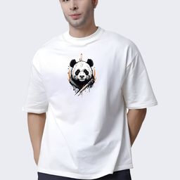 KAIDO Graphic Printed Drop-Shoulder Sleeves Oversized Cotton T-shirt-image-95