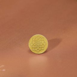 Mia by Tanishq 24KT Gold Lotus Gold Coin 2 GM-image-22