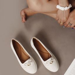 Mast & Harbour Women Textured Mules With Bows-image-43