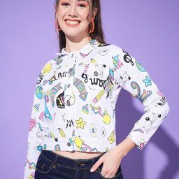BUY NEW TREND Women Tie and Dye Lightweight Denim Jacket-image-13
