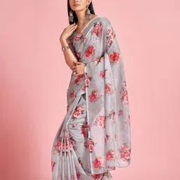 Mitera Floral Organza Designer Saree-58