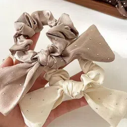 Blubby Unisex Set Of 4 Embellished Ponytail Holders image 5