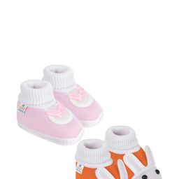 NESKA MODA Pink Cotton Booties-image-41