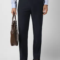Van Heusen Men Slim Fit Mid-Rise Formal Trousers-picture-23