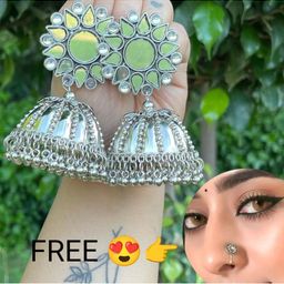 ISLANA Dome Shaped Drop Earrings-image-51