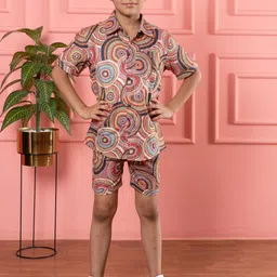 BEBE UNICORN Boys Printed Shirt with Shorts-image-65