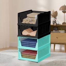 RUBOXA Green Set of 4 Regular Multi-Utility Organisers-15