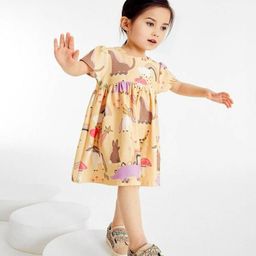 INCLUD Girls Graphic Printed Fit & Flare Dress-image-71