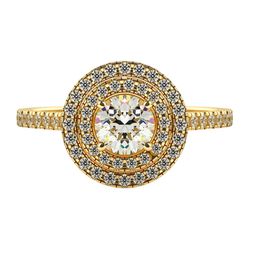 VALANOVA Women 18 Kt 925 Sterling Silver Lab Grown 0.90 CT Diamond Ring 1.73 gm-image-76