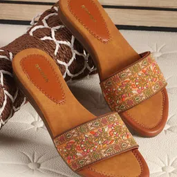 Anouk Women Woven Design Open Toe Flats-picture-18