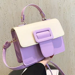 LULU & SKY PU Shopper Tote Bag-47