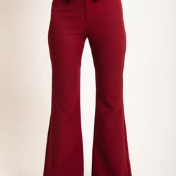 Dressy Daiquiri Women Flared High-Rise Bootcut Trousers-image-71