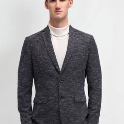 Arrow Self-Design Slim-Fit Single Breasted Blazer-image-65