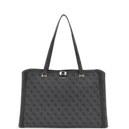 GUESS Geometric Printed PU Structured Tote Bag with Cut Work-2
