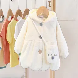 Xsole Kids Self Designed Hooded Winter Coat-6