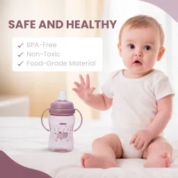 adore ARRO Soft Spout Sipper with Dust Free Cap and Twin Handle- 270ml image 5