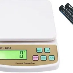 Siya Shine Electronic Digital 1Gram-10 Kg Weight Scale Lcd Kitchen Weight Scale Machine Measure for measuring fruits,shop,Food,Vegetable,vajan,offer,kata,weight machine Weighing Scale for grocery,kata,taraju,shop,computer kata,tarazu,jewellery,sabzi, Weighing scale (White) Weighing Scale-image-13