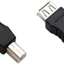 TECHGEAR ( 2 PCs ) USB 2.0 to Printer Coupler Type A Female to Type B Male USB Adapter-3