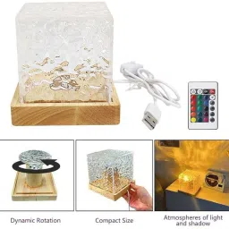 Dynamic lamp Light USB Powered Night Lamp qwe7 Table Lamp-17